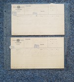 E3- Einlageblätter aus weichmacherfreier PVC-Hartfolie für 2-4 Belege, 2er - Unterteilung, 1 Blatt